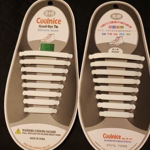 Stretch silicone kids shoe laces